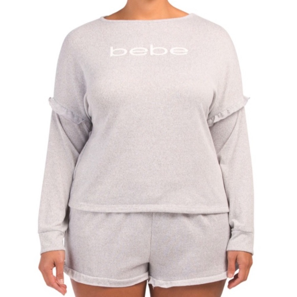 NWT Grey Bebe Pajama Set size 3XL